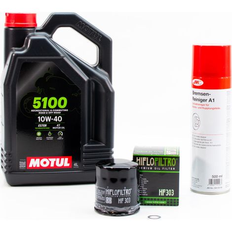 Kit Entretien Vidange Standard pour HONDA XL 1000 V Varadero de 1999 à 2006 - MOTUL 5100 10W40 4L