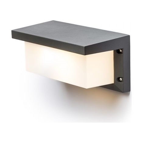 Lampada plafoniera applique HIDE RC da parete grigio antracite  230V E27 18W IP54