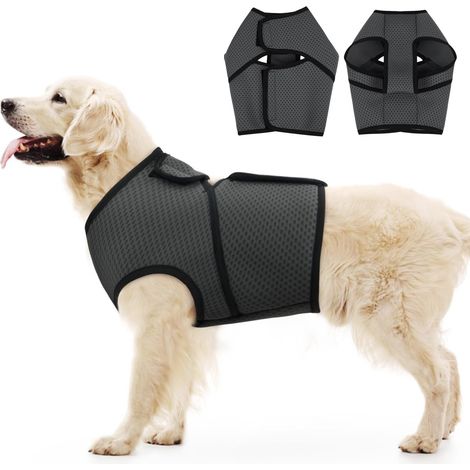 Anti-Angst-Hundehemd, verstellbare Beruhigungsweste für kleine, mittlere und große Hunde, Anti-Angst-Mantel für Gewitter, Feuerwerk, Training und Linderung (xxxl)