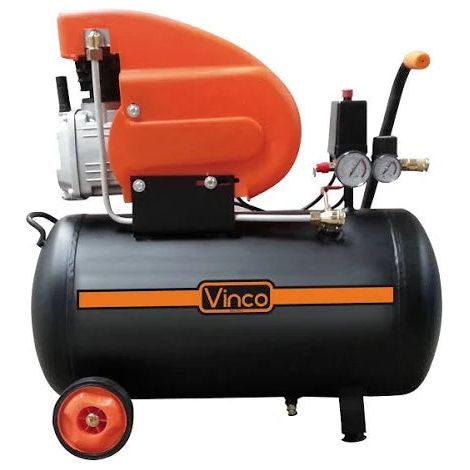Compressore aria 50 Lt lubrificato ad Olio Portatile con Ruote 2 HP Vinco 60601 (1/5)