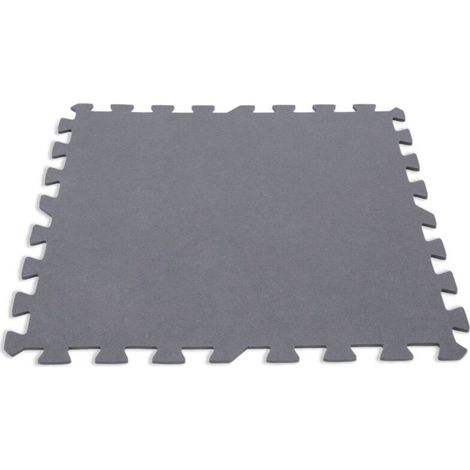 Tapis en mousse pour piscine – Lot de 8 pièces, gris, épaisseur 1 cm, antidérapant, résistant à l’eau et aux UV, idéal pour sol extérieur, terrasse ou bord de piscine