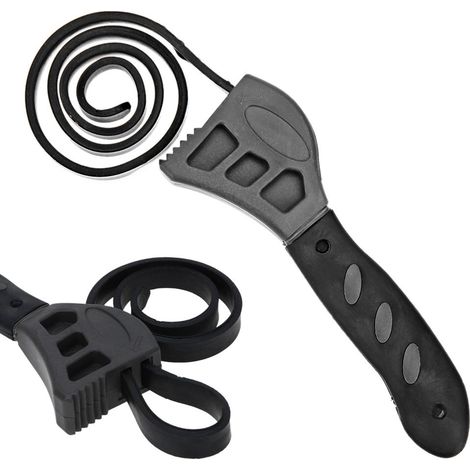 Clé de ceinture réglable multifonction, clé universelle de sangle en caoutchouc pour les outils de réparation d'ouvreur de voiture (1/5)
