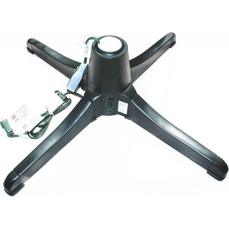 Support de sapin de Noël stable avec rotation électrique à 360 degrés réglable pour s'adapter aux troncs de 0 9 à 1 25 pouces de diamètre Convient pour une utilisation festive en intérieur et en (1/5)