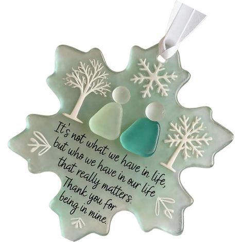 Bruchsicherer Acryl-Schneeflocken-Freundschaftsanhänger für Weihnachtsbaum, Zuhause, Büro, Feiertagsdekoration, einfach aufzuhängen, mehrfarbig (1/5)