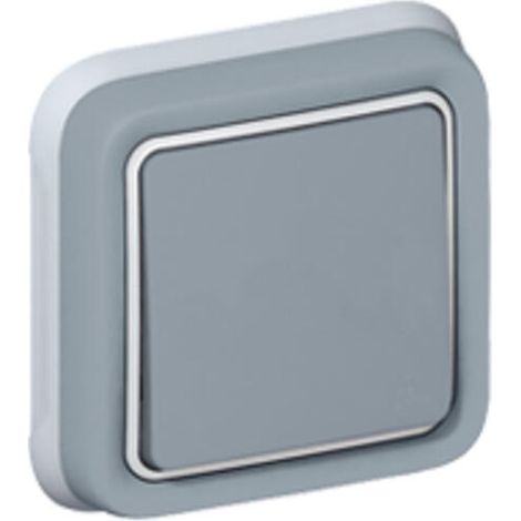 Legrand – Interrupteur va-et-vient étanche PLEXO IP55 encastré gris – Pour chantiers humides – 69811 (1/6)