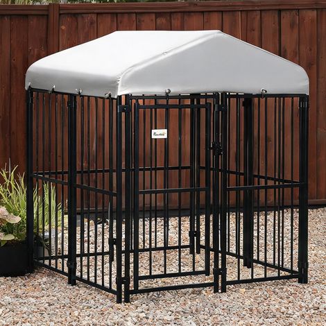 Cage de transport pour animaux nero 122 x 122 x 138 cm (1/5)