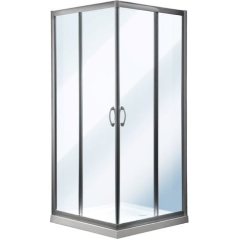 Box doccia quadrato 77-79 x 77-79 x 185 sp. 6 mm (1/4)