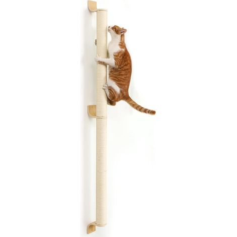 Griffoir pour Chat, 152 cm Grattoir Mural pour Chaton, Arbre à Gratter en Sisal Robuste d'Intérieur (1/5)