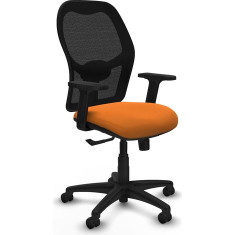 Silla de oficina piqueras y crespo ergonómica negro malla (1/2)
