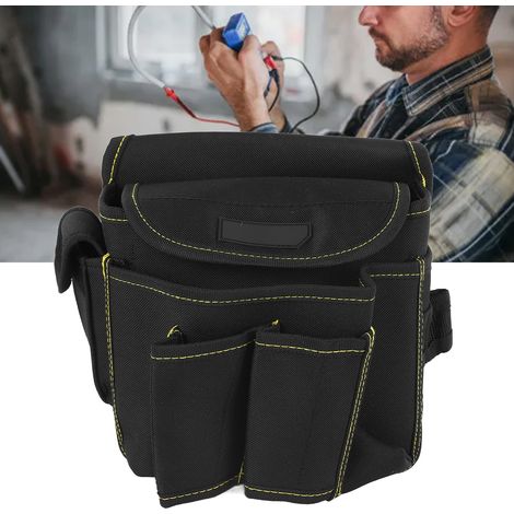 Sac banane à outils Deli, sac à outils épais et résistant à l'usure, tissu polyester, sac bandoulière renforcé pour réparation d'électricité DL-P4 grand format (1/5)