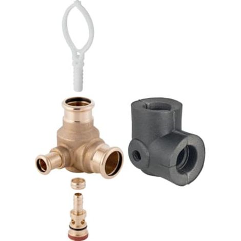 Geberit Mapress Acero inoxidable Set de conexión Mapress para circulación interna, DN 25 / 12 / 25, 61275