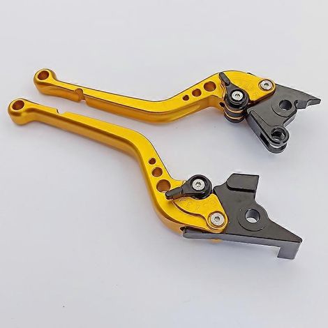 Poignée de klaxon de frein réglable pour motos Gucci Brevard 850/1100 (longue, dorée) (1/5)