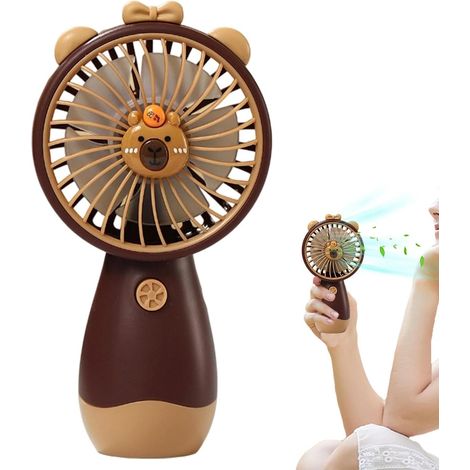 Refroidisseur portable, générateur de brise personnel, mini unité de circulation d'air, gadget à thème Capbara, alimentation de charge USB pour les voyages d'été, campes (1/5)