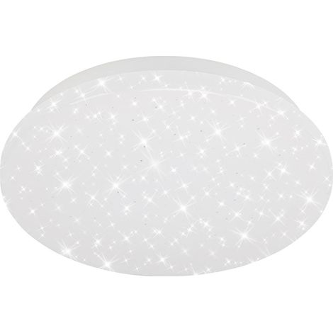 LED Deckenleuchte Deckenlampe Sternendekor 8 W weiß Metall Ø22cm Briloner (1/5)