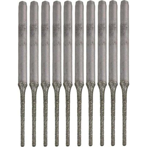 Foret Diamant - Pointe Argentée - Pour Minéraux Perles Agates Bijoux - 10 Pièces (1/4)