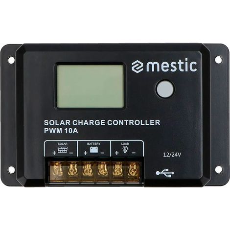 Regulador solar mestic pwm 10a 160w protección batería