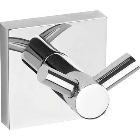 Sapho X-SQUARE - Gancho doble, cromo XQ201