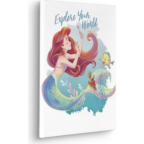 Tableau mural Disney Ariel Explore your World 40x30 cm (1/2)
