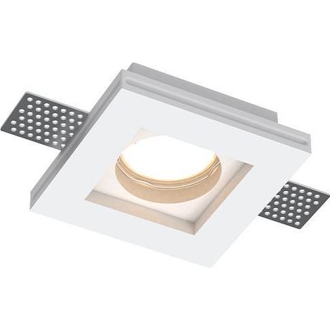 Faretto incasso gesso 100x100 h30 gu10  iolume - io59631 (1/2)