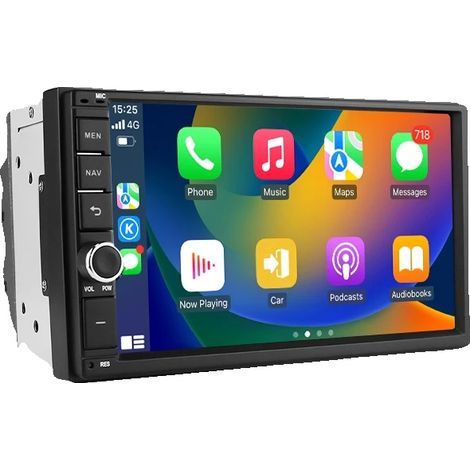 Radio para coche, tamaño de pantalla, reproductor de vídeo multimedia, compatible con navegación GPS universal para coche, P2-CP AI AHDC6 (1/2)