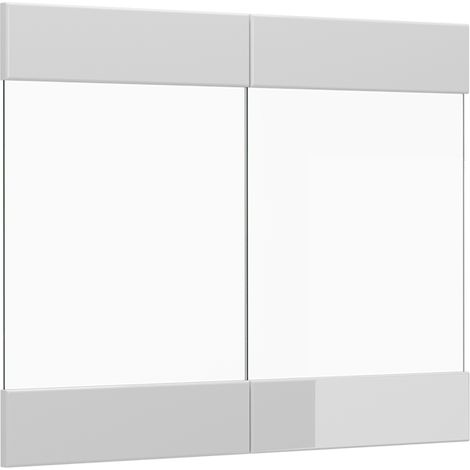 Façade de cuisine R-Line, Blanc Haute brillance, 79.2x59cm façade de meuble pour meuble mural vitré, Vicco (1/5)