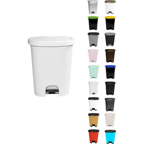 Cubo basura plástico moderno Apertura con pedal Cubo reciclar