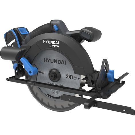 SEGA CIRCOLARE A BATTERIA A MANO 20V TAGLIO 190mm LAMA 24DENTI CS20X-190 HYUNDAI (1/5)