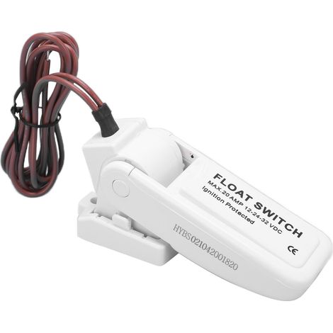 Interrupteur à flotteur 12-24-32 V 18 AWG, soudure ultrasonique, étanche, contrôle automatique du niveau de cale pour yachts et bateaux. (1/5)