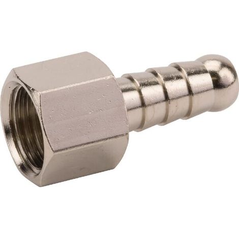 Empalme para mangueras y rosca hembra 8 mm x 1/4" UNIVERSAL HCFP814