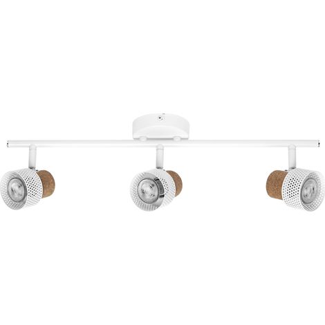 LEDVANCE DECOR SPOT CORK 3 x 3,4W, 690lm, blanc, spot, têtes réglables, utilisation polyvalente, spot intérieur, LED remplaçables, dimmable, lumière chaude, GU10.