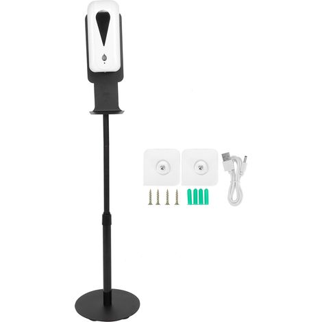 Distributeur de savon vertical noir grande capacité 1500 ml, articles ménagers (9004G+109, type spray) (1/5)