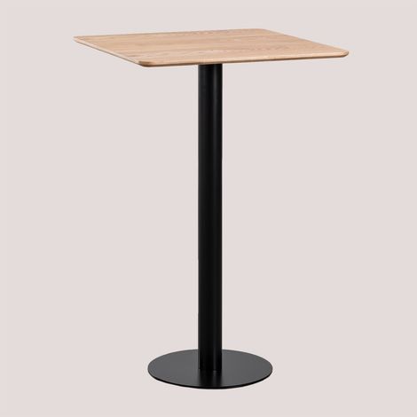 Mesa alta de bar cuadrada en chapa de fresno Frappe SKLUM &x2194&xFE0E 60 cm (1/5)