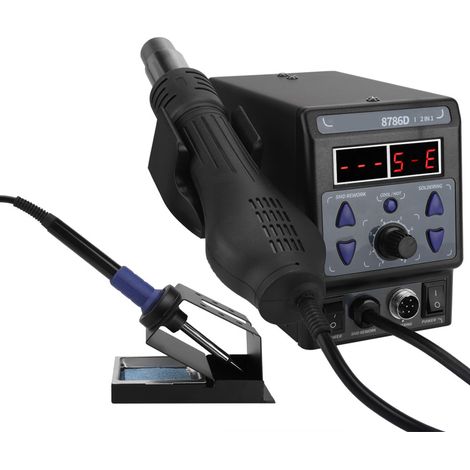 Station de dessoudage et de soudage 2 en 1, pistolet à air chaud, outil SMD, prise UE 220 V (1/5)