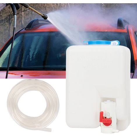 Universelles Scheibenreinigungsset, 12-V-Pumpe mit 1,8-Liter-Scheibenwaschflüssigkeitsbehälter
