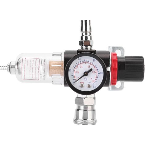 Kit séparateur huile-eau pour filtre de compresseur d'air automobile 1/4 pouce avec régulateur et manomètre (1/5)