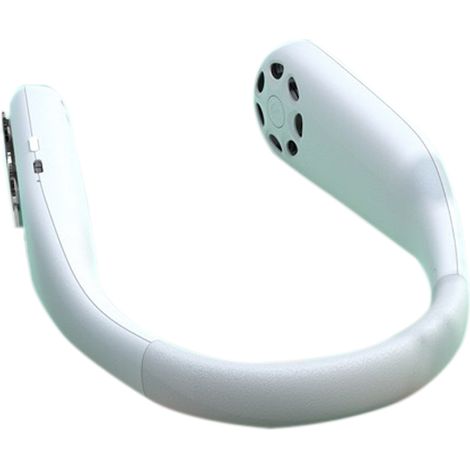 1 Ventilateur de cou, rechargeable USB Type-C, 3 vitesses, silencieux, batterie 4000 mAh, pour sport et extérieur (1/5)