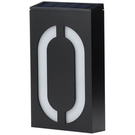 Énergie Solaire Extérieure Led, Plaque de Porte de Lumière Solaire de Numéro de Maison de Led, Lumière de Signe de Numéro, (1/4)