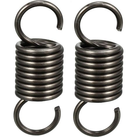 2pcs Wire Tension Spring Diameter 0.098 Inch Steel Spring Tension Spring, Extension Springs, OD 0.79", Free Length 2.36", Small Double Hook (1/3)