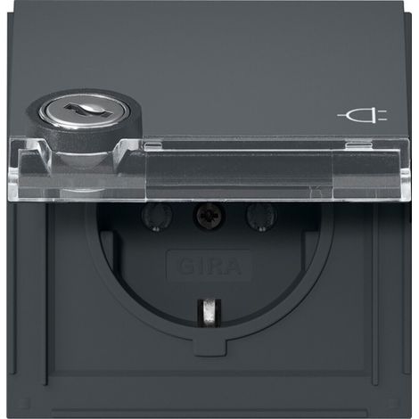 Gira KD TX-44 Zwischenstecker Anthrazit IP44