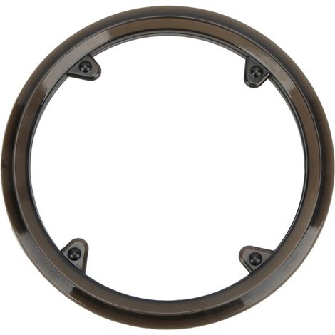 Protecteur de plateau de vélo en plastique noir avec 4 trous - Couvre-chaîne pour bicyclette