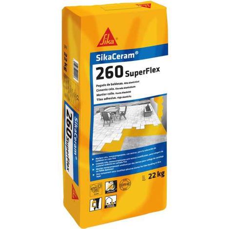 SikaCeram-260 SuperFlexible Blanco Saco 20 Kg SIKA (1/5)