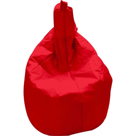 Poltrona a Sacco Pouf in Nylon Rossa Avalli (1/2)