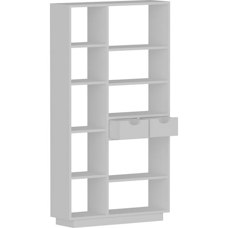 Libreria in legno "Luma" - 80 x 25 x 188 cm - Bianco