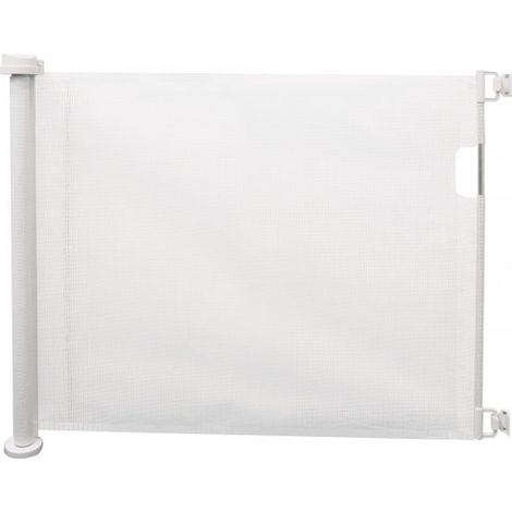 Cancelletto per bambini a rullo regolabile, bianco 130x8cm h88cm Slome
