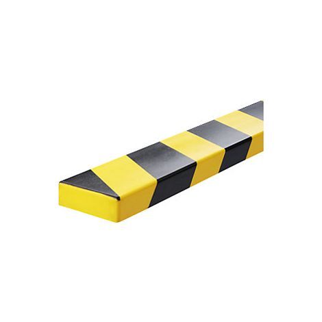 Perfil de protecciÓn de superficies durable s20 amarillo negro autoadhesivo 1m (1/5)