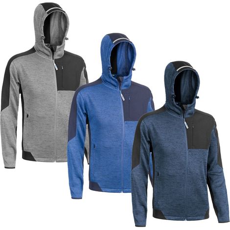 Felpa da lavoro Sottozero Dakota 31400 con cappuccio - XXXL - Grigio