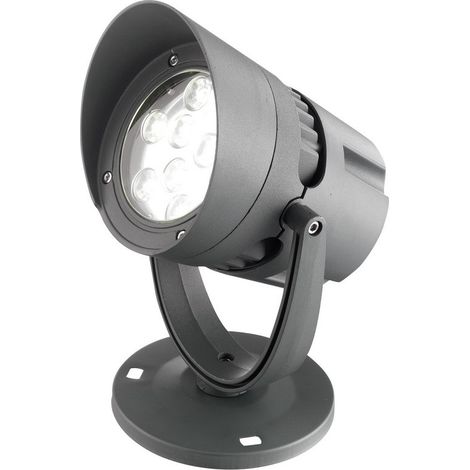 Merano Dauphin Présentoir Extérieur Aluminium Gris Foncé, Verre LED 18W 1440Lm 3000K IP65