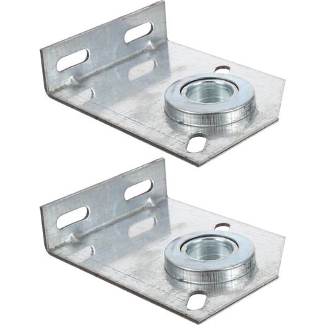 Lot de 2 Supports de Roulement Ancrage pour Ressort de Torsion de Porte de Garage Résidentielle Acier Robuste Diamètre Intérieur 25,4 Mm Quincaillerie pour Système de Porte (1/5)