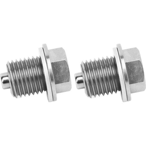 Paire de bouchons de vidange magnétiques M14x1,5 en acier inoxydable, pièce de rechange pour Hyundai (1/5)