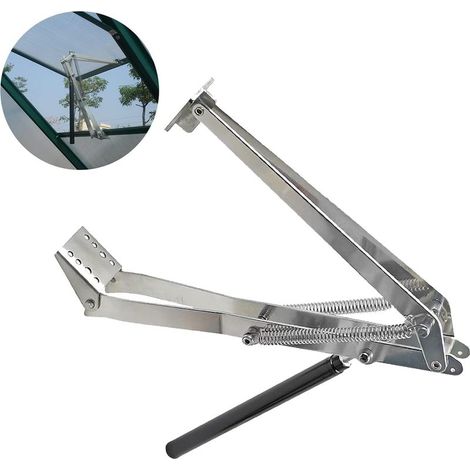 Ouvre-fenĂŞtre Automatique, Ouvre-fenĂŞtre Vent Autovent Serres Automatiques Sensibles Ă la Chaleur Solaire Accessoires de Serre de Toit pour Serres et Abris de Jardin (1X double ressort) (1/5)